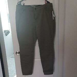 Dress Barn Olive Skinny Pants
